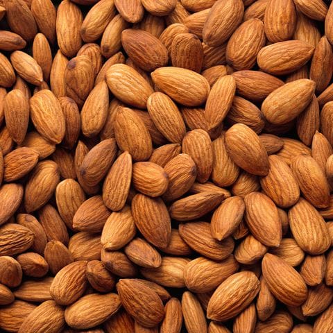 Premium almonds close-up